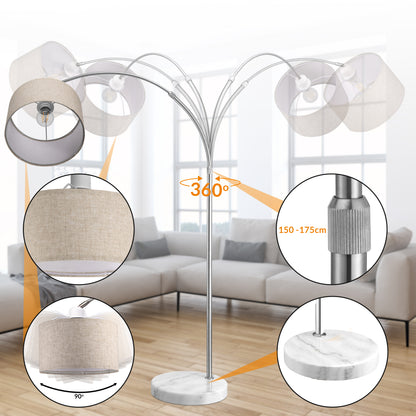 Lampione ad arco150-175cm regolabile