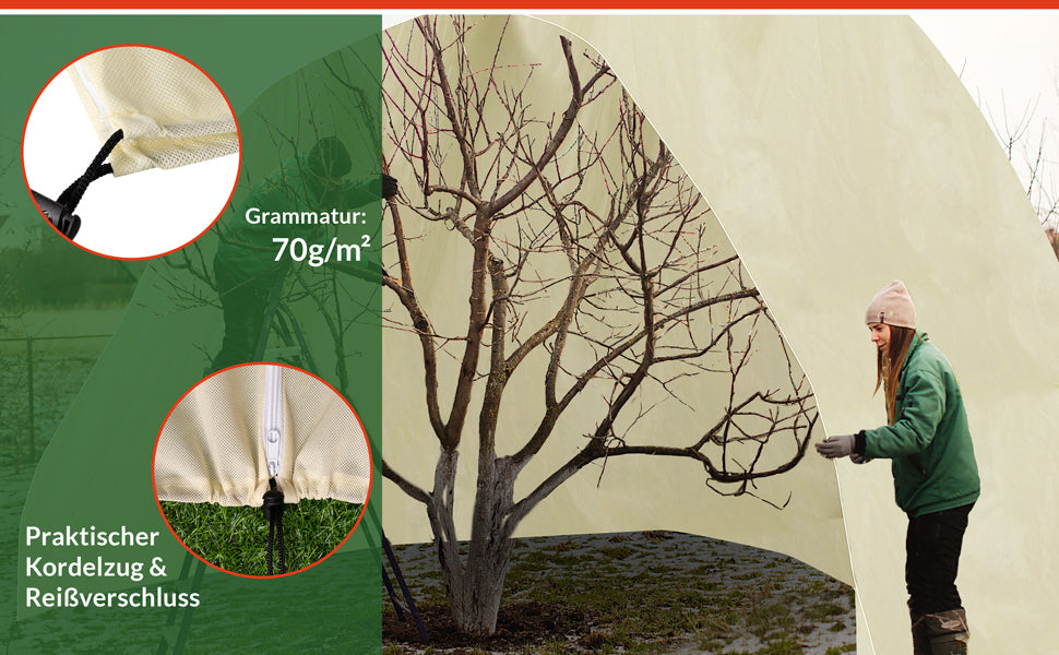 Telo protettivo per piante beige 2x2,4m