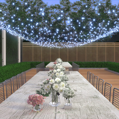 Luci di Natale bianco freddo 11,5m con timer