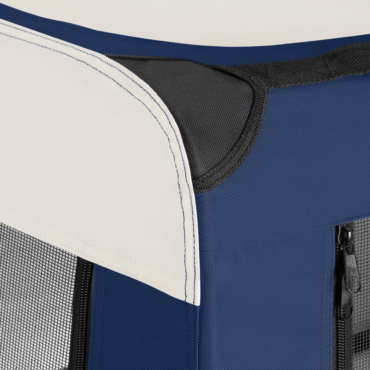 Trasportino per cani blu navy S 50x34x36cm pieghevole