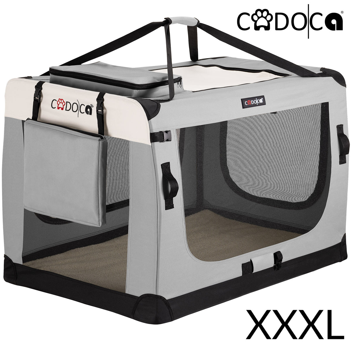 Trasportino per cani grigio XXXL 101x70x70cm pieghevole