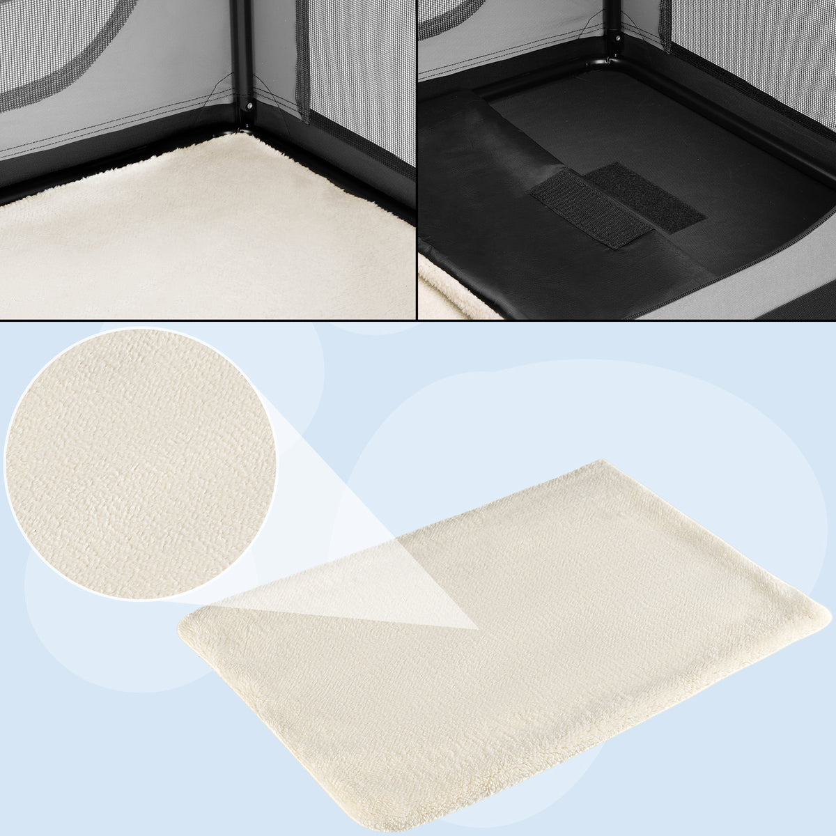 Trasportino per cani grigio XXXL 101x70x70cm pieghevole