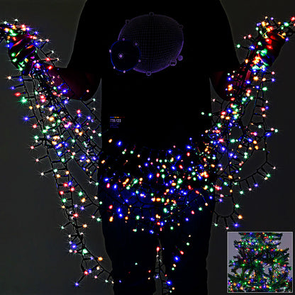 Catena di luci Natale 200 LED colorato 20m telecomando