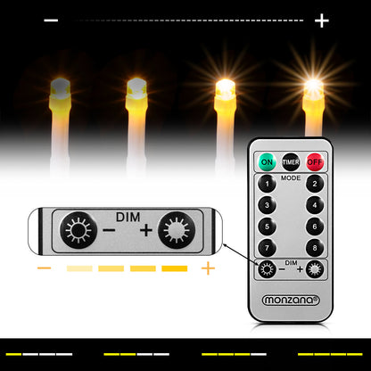 Catena di luci Natale 400 LED transparente bianco caldo 40m