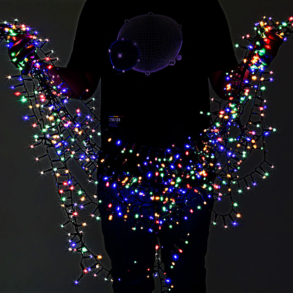 Catena di luci Natale 400 LED colorato 40m