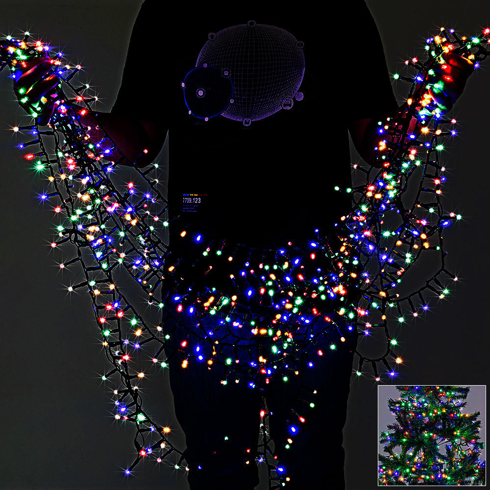 Catena di luci Natale 400 LED colorato 40m