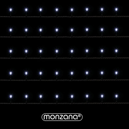 Catena di luci Natale 600 LED bianco freddo 60m telecomando