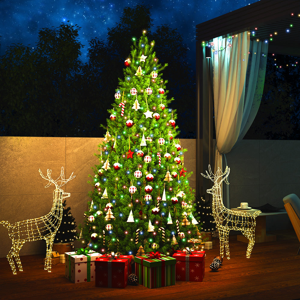 Catena di luci Natale 600 LED colorato 60m telecomando