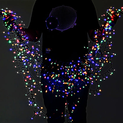 Catena di luci Natale 600 LED colorato 60m