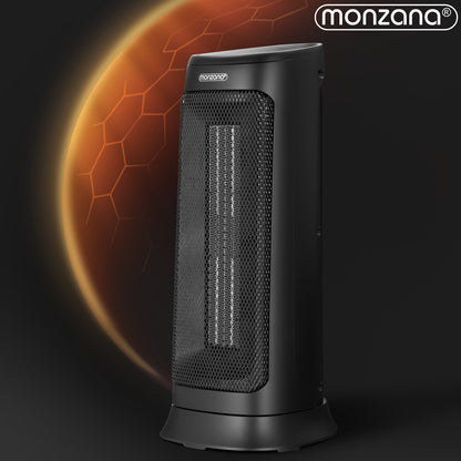 Termoventilatore ceramico MZKH2200 nero incl telecomando