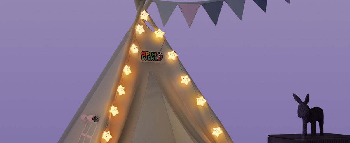 Tenda teepee per bambini bianco/rosa 160x130x130cm
