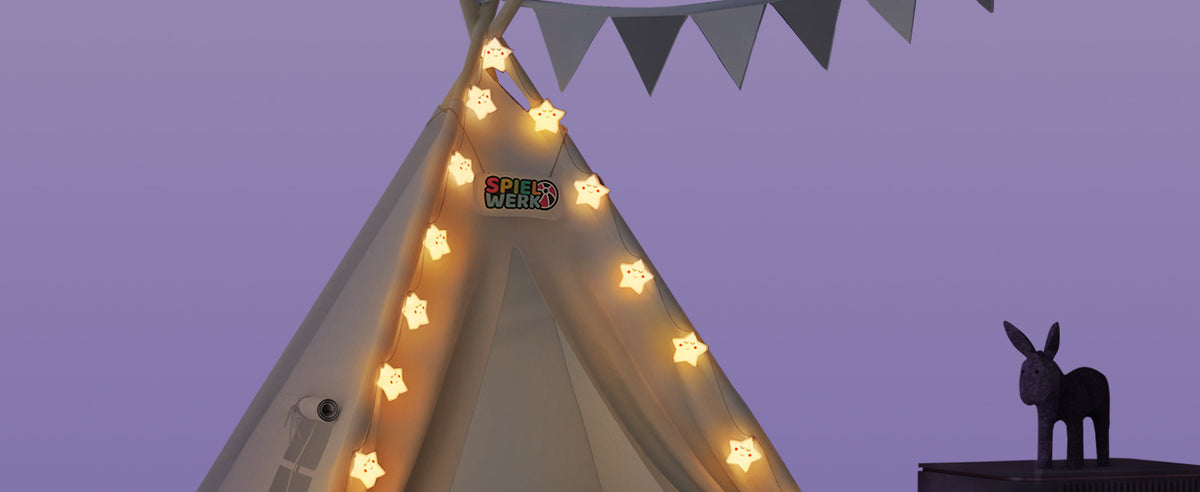 Tenda teepee per bambini grigio 160x130x130cm