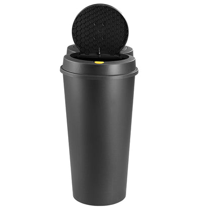 Pattumiera doppia con pulsante nero plastica 2x25L