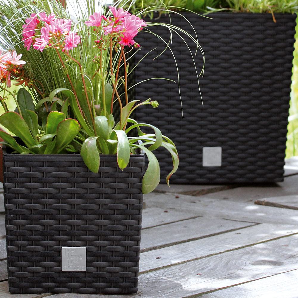 Vaso da esterno Rato Low marrone 32x32x33cm 35L
