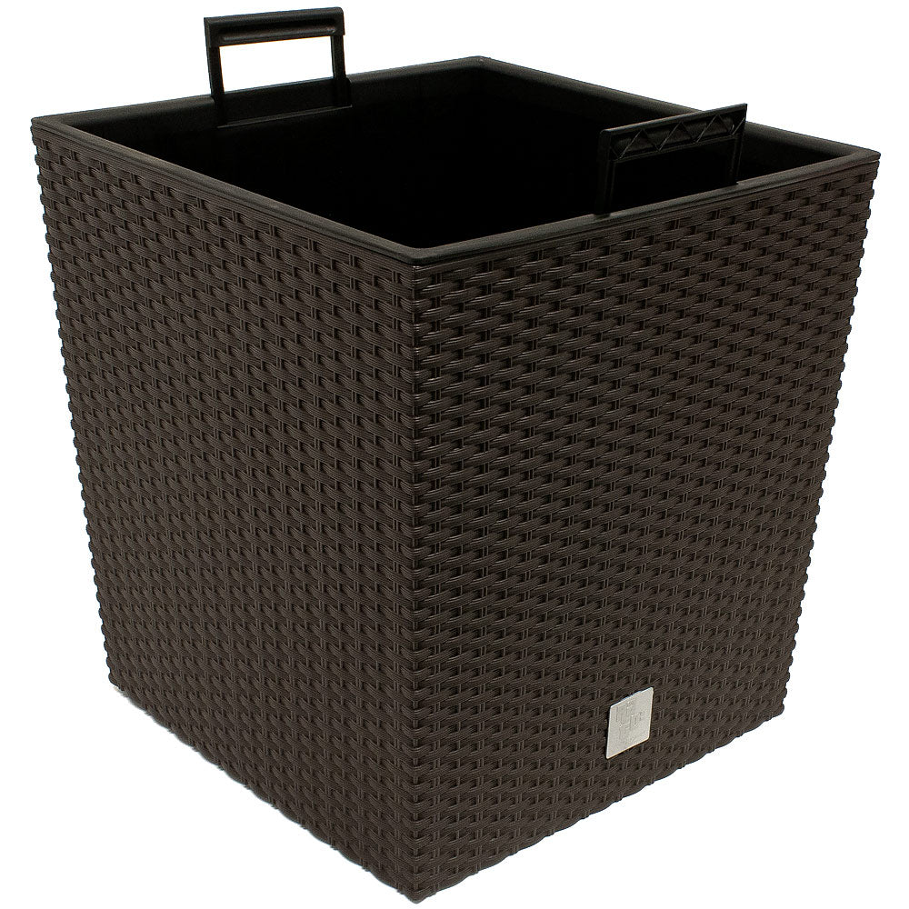 Vaso da esterno Rato Low marrone 32x32x33cm 35L