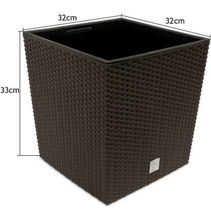 Vaso da esterno Rato Low marrone 32x32x33cm 35L