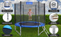 Trampolino elastico Ø244 cm con rete di sicurezza