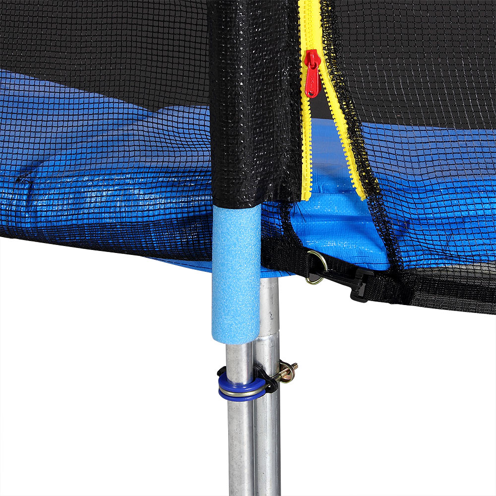 Trampolino elastico Ø244 cm con rete di sicurezza