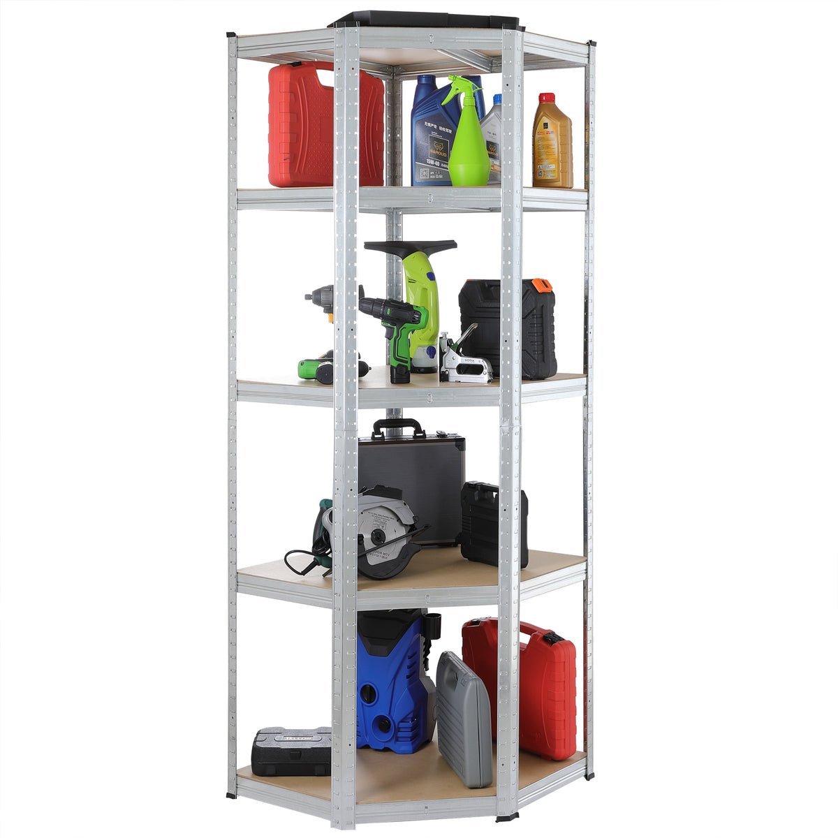 Scaffalatura pesante e ad angolo set di 3