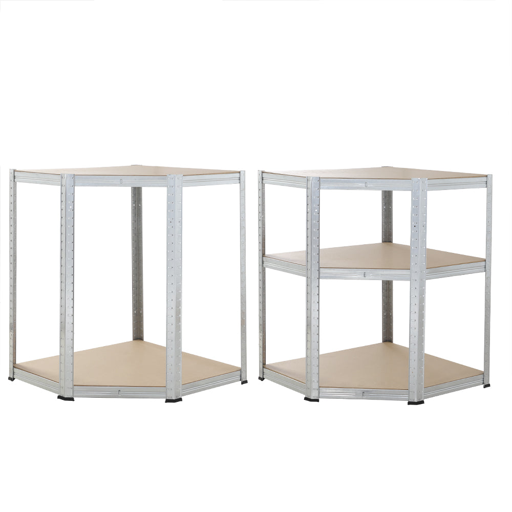 Scaffalatura pesante e ad angolo set di 3