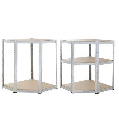 Scaffalatura pesante e ad angolo set di 3