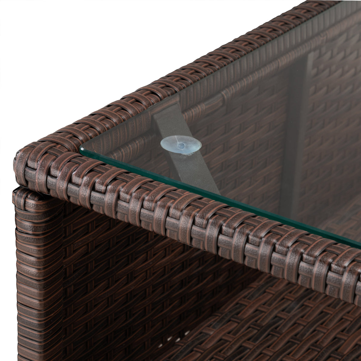 Salotto da giardino16 pz crema- marrone polyrattan