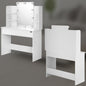 Tavolo Trucco Lucia con bianco LED 140x110x40cm