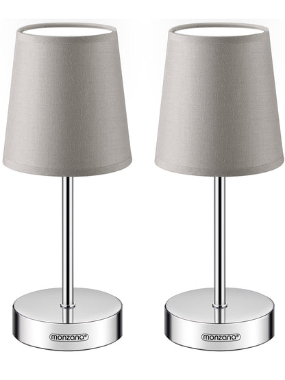 Lampada da tavolo Lumiere 2 pz tortora 32x13x13cm
