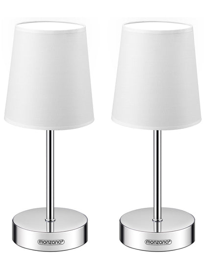 Lampada da tavolo Lumiere 2 pz bianco 32x13x13cm