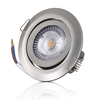 LED incasso Krog set da 12 nichel
