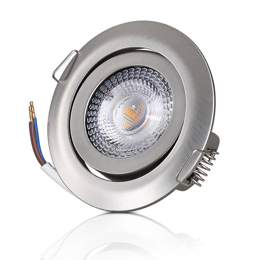 LED incasso Krog set da 12 nichel