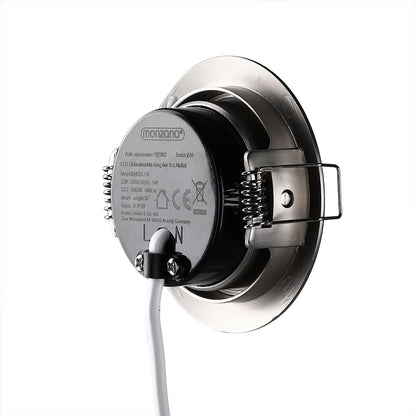 LED incasso Krog set da 12 nichel