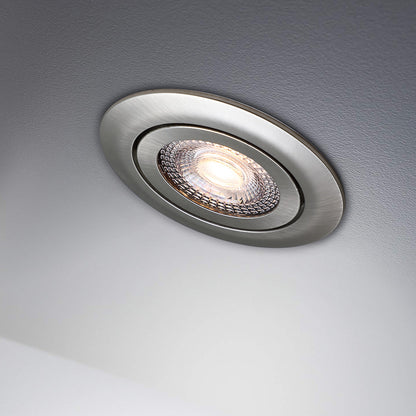 LED incasso Krog set da 12 nichel