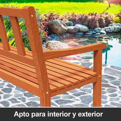 Panca da giardino Kensington legno acacia 120x90x50-58cm