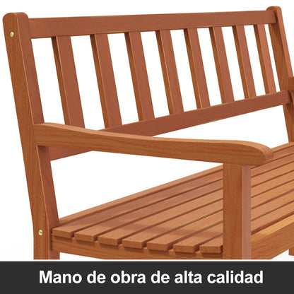 Panca da giardino Kensington legno acacia 120x90x50-58cm