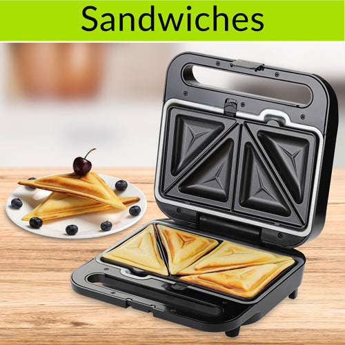 Grill a contatto 3 in 1 nero-argento 1000 W