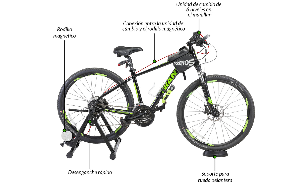 Roller trainer bike fino a 150kg di magnete