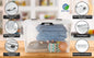 Set di 6 scatole portaoggetti trasparenti 60x40x17cm 30L