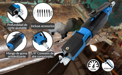 Avvolgitubo aria compressa 10m e sega a gattuccio