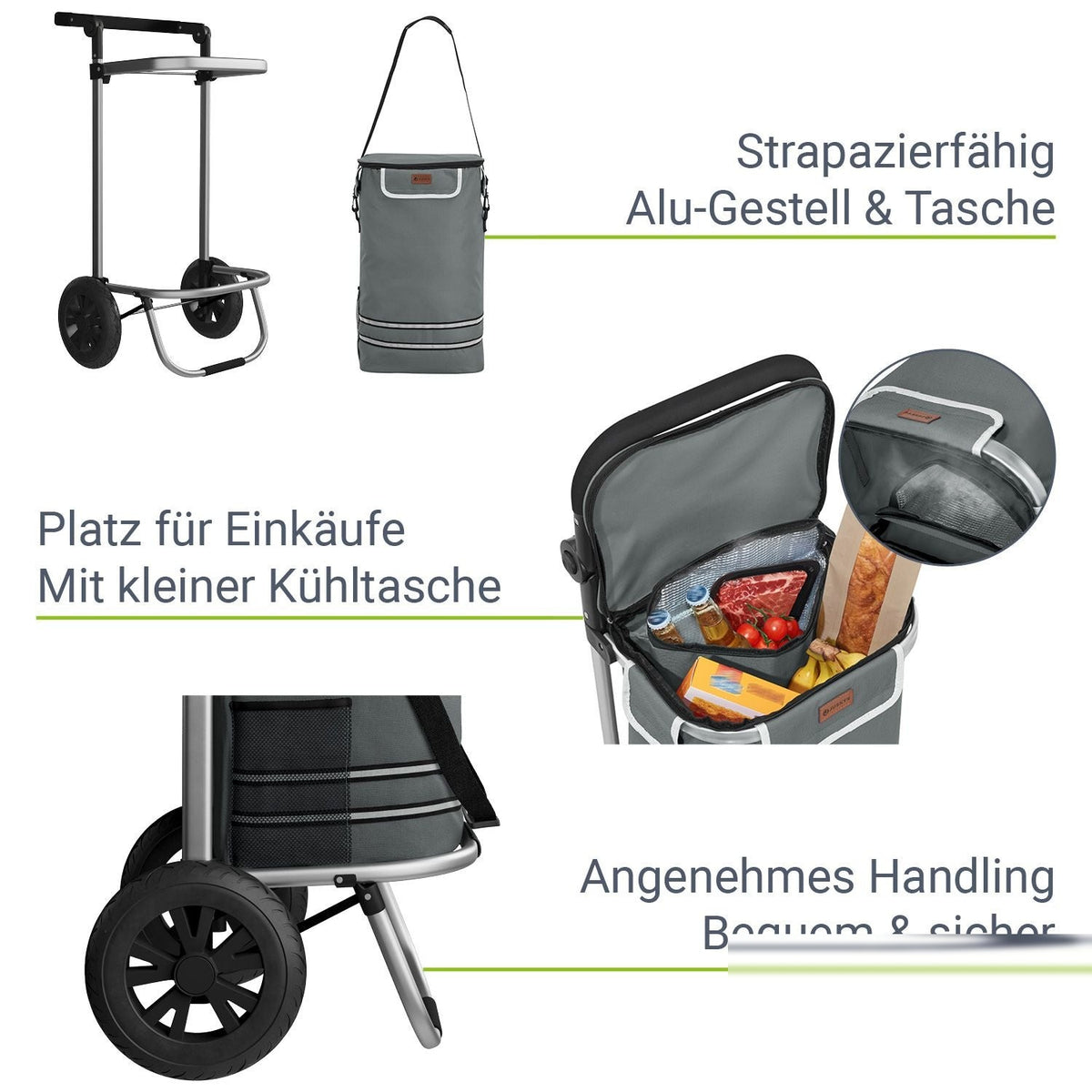 Carrello spesa 3in1 - capacità 56 L