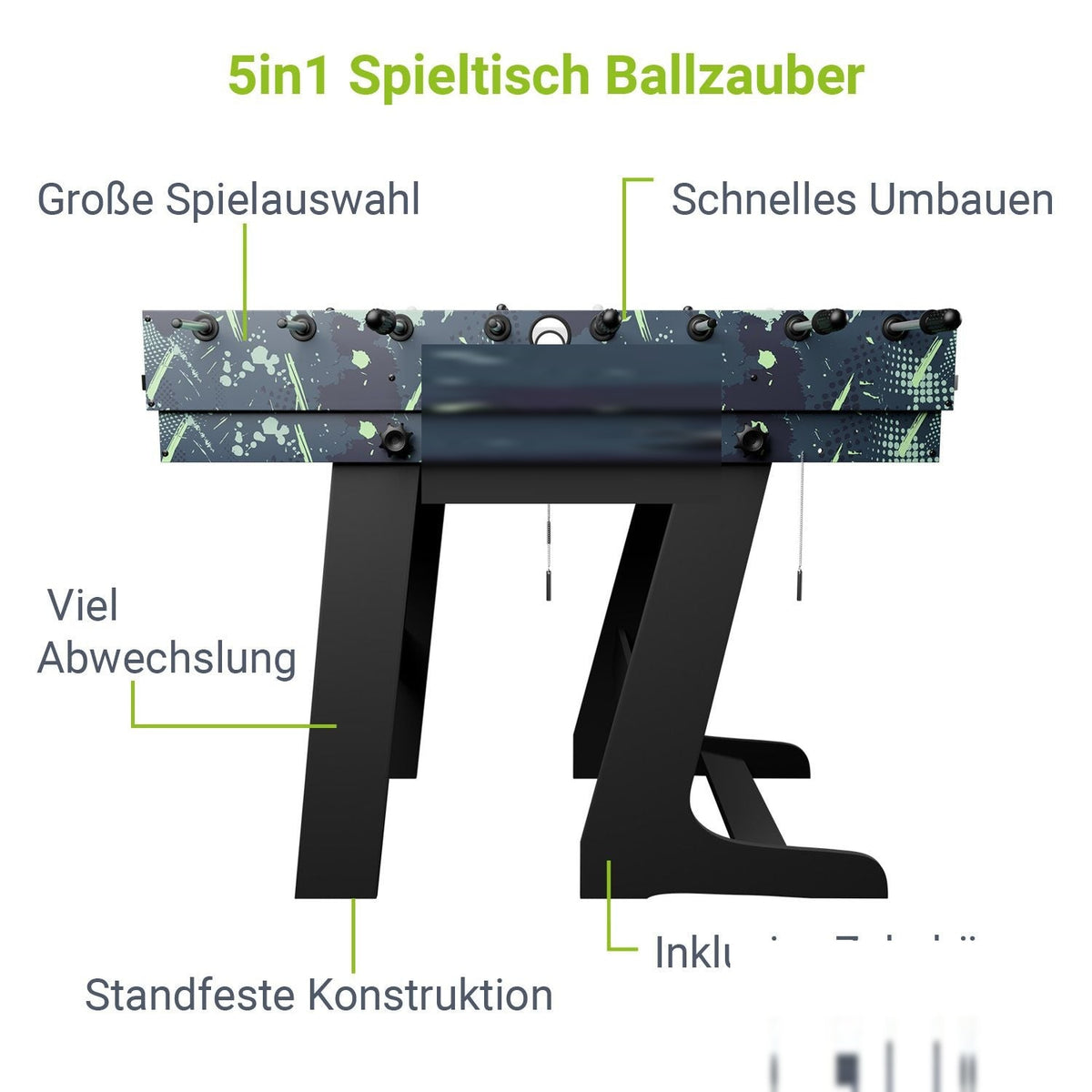 Tavolo da gioco 5in1 Ballzauber