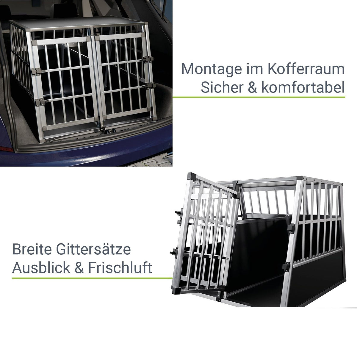 Cassa per cani per l'auto