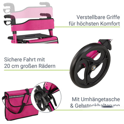 Rollator Vital in alluminio con sedile