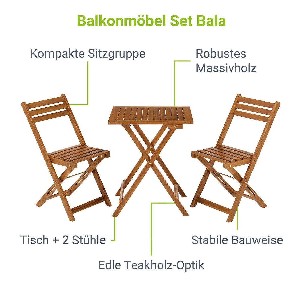 Set di mobili da balcone Bala