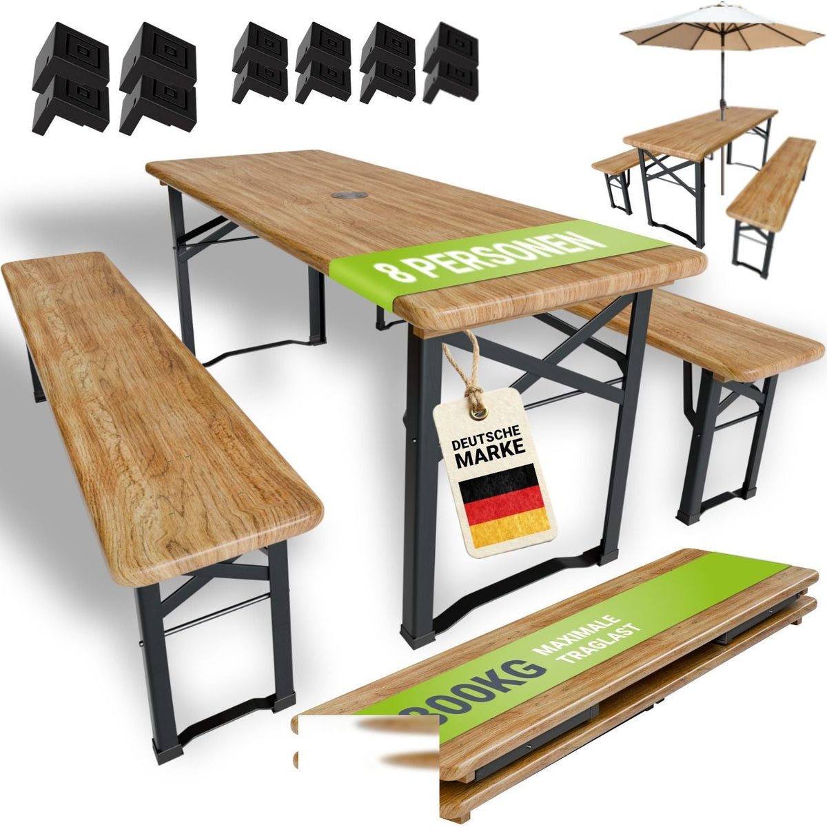 Set tenda da birra Bichl 170 cm