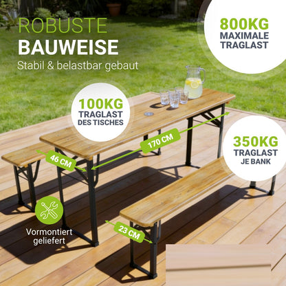 Set tenda da birra Bichl 170 cm