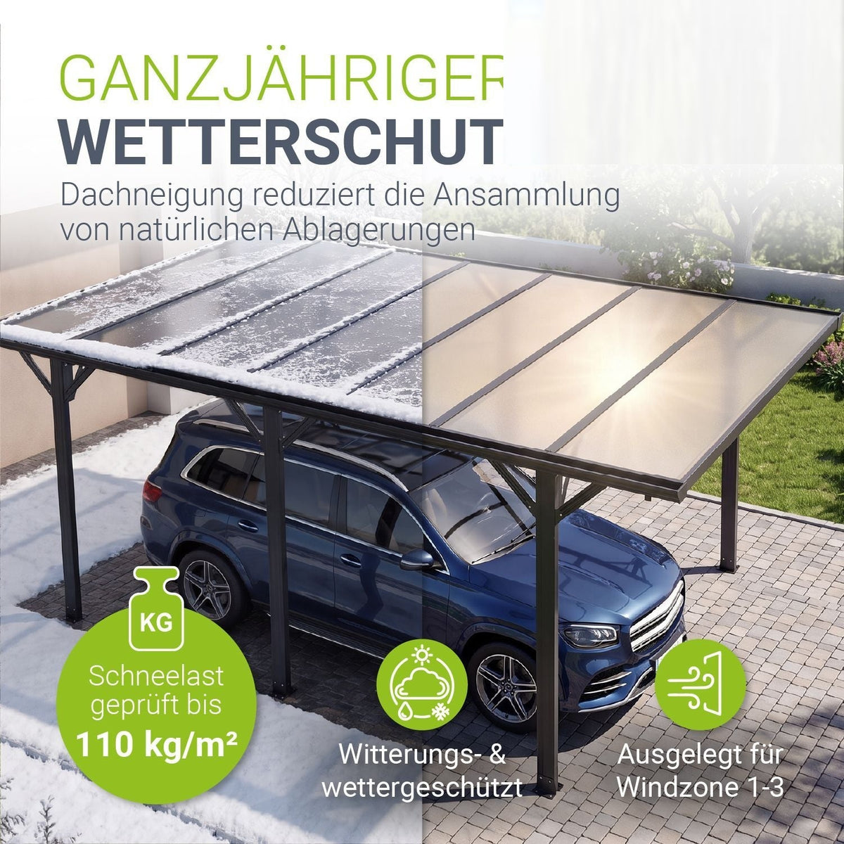 Carport 5x3 m - vari modelli