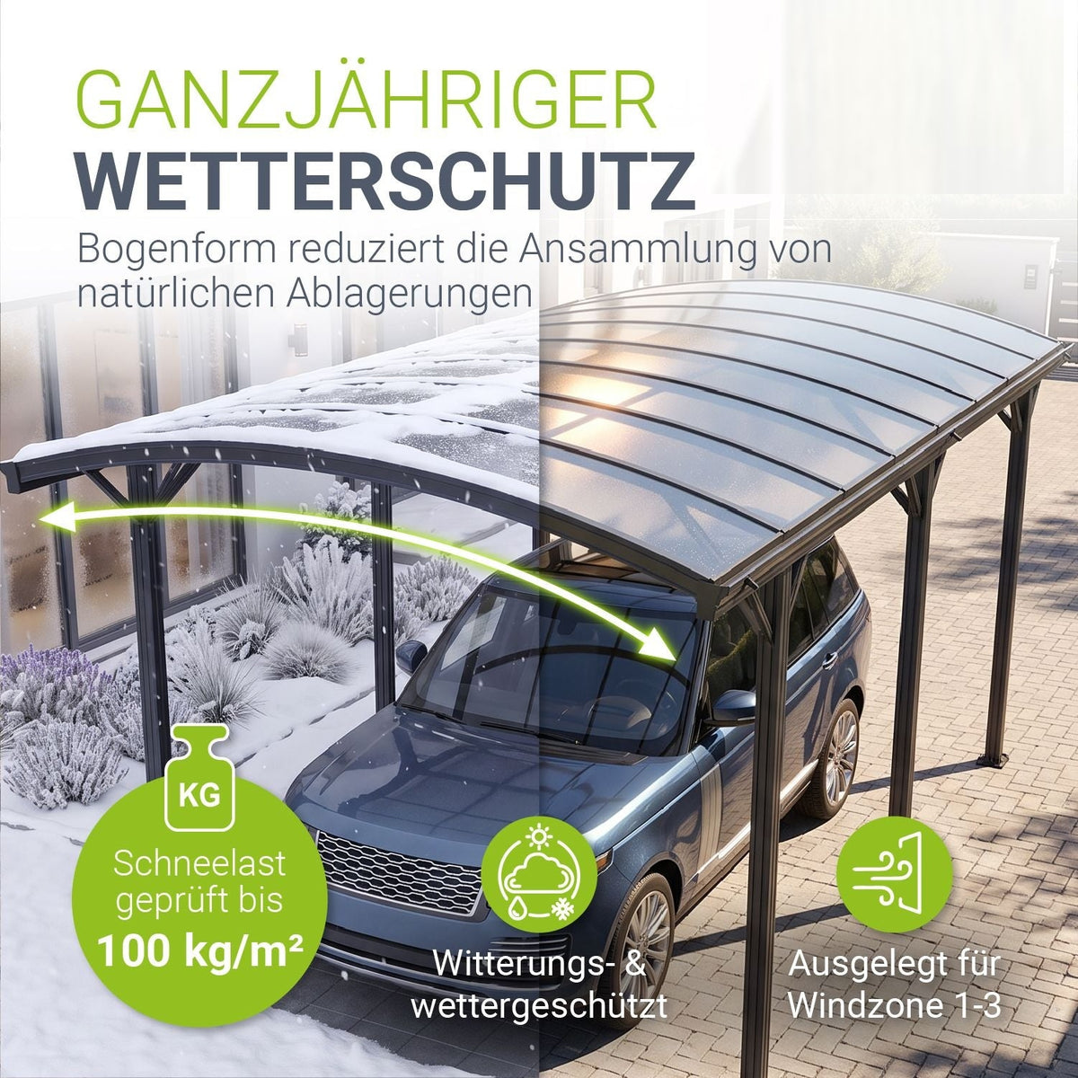 Carport 5x3 m - vari modelli