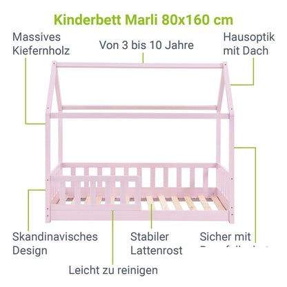 Letto per bambini Marli 80 x 160 cm