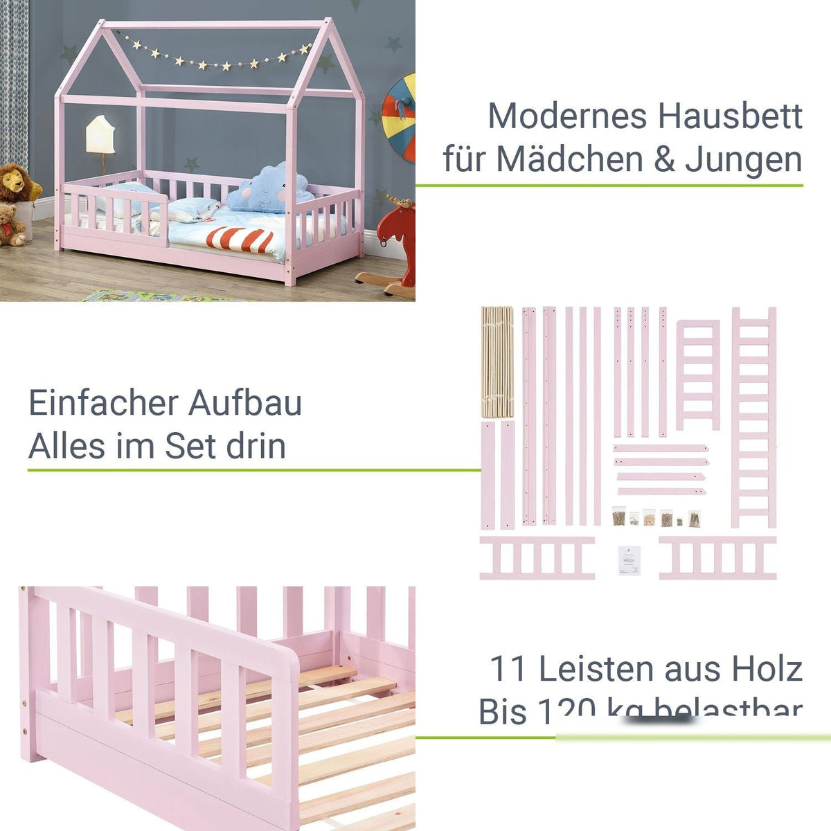 Letto per bambini Marli 80 x 160 cm